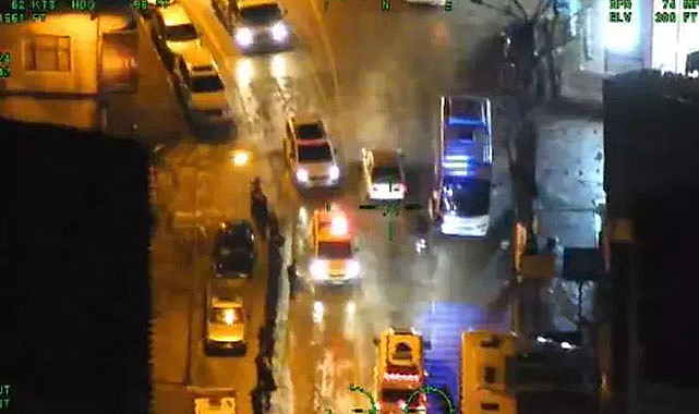 Bursa’da torbacı kaçtı helikopter takip etti