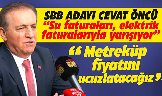 CHP Samsun Büyükşehir adayı Öncü su faturalarını ucuzlatacağını açıkladı
