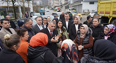 Cumhur İttifakı'ndan Salıpazarı'nda el ele seçim çalışması