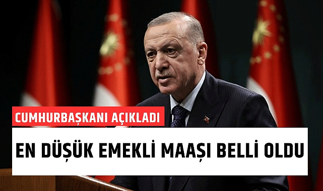 Cumhurbaşkanı Erdoğan emeklilere müjdeyi verdi En düşük emekli maaşı