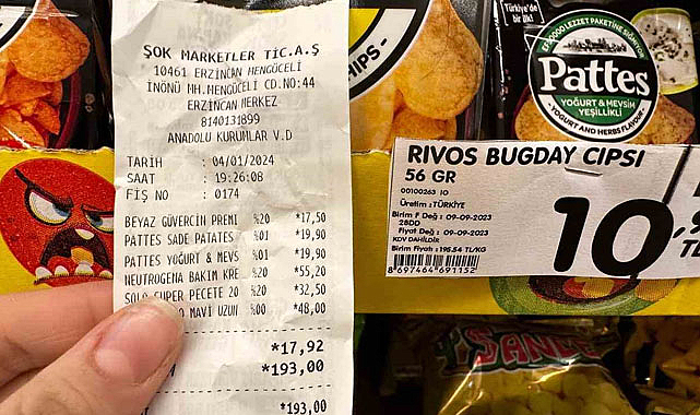 Erzincan'daki ŞOK markette fiyat farkı vatandaşları şaşırttı