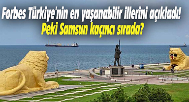 Forbes Türkiye'nin en yaşanabilir illerini açıkladı! Peki Samsun kaçıncı sırada?