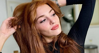 Hande Erçel, kızıl saçlarından çabuk sıkıldı