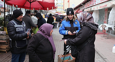Havza'da polis dolandırıcılık ve hırsızlık konusunda bilgilendirdi
