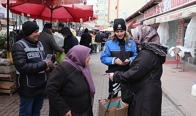 Havza'da polis dolandırıcılık ve hırsızlık konusunda bilgilendirdi