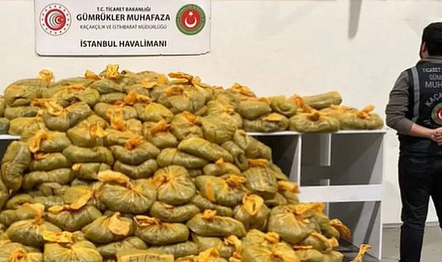 İstanbul Havalimanı'nda yarım ton uyuşturucu yakalandı