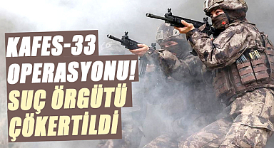 KAFES-33 Operasyonu! Suç örgütü çökertildi