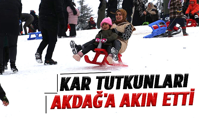 Kar tutkunları Akdağ'a akın etti