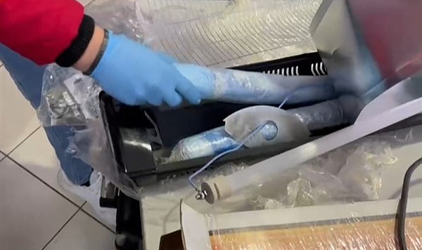 Kargo ile gönderilen ısıtıcıdan uyuşturucu çıktı