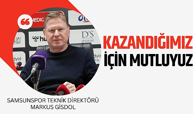 Markus Gisdol: 'Galip geldiğimiz için mutluyuz'