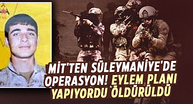 MİT'ten Süleymaniye'de operasyon! Eylem planı yapıyordu öldürüldü