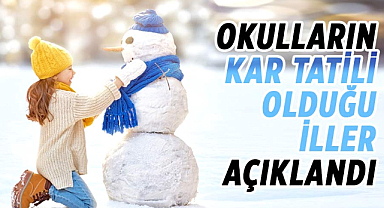 Okulların kar tatili olduğu iller açıklandı