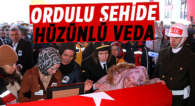 Ordulu şehide hüzünlü veda