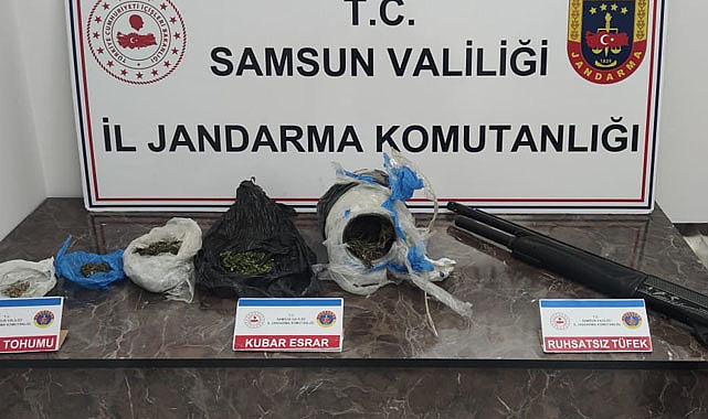 Samsun’da 1 kilo 453 kilo kubar esrar ele geçirildi