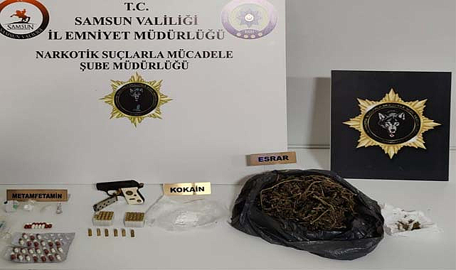 Samsun'da 3 zehir taciri kıskıvrak yakalandı