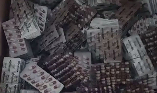 Samsun'da binlerce sentetik ecza hapı ele geçirildi
