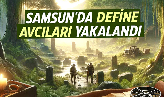 Samsun'da define avcıları yakalandı