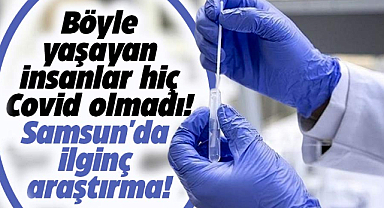 Samsun'da ilginç araştırma! Samsun'da böyle yaşayan insanlar Covid olmadı!