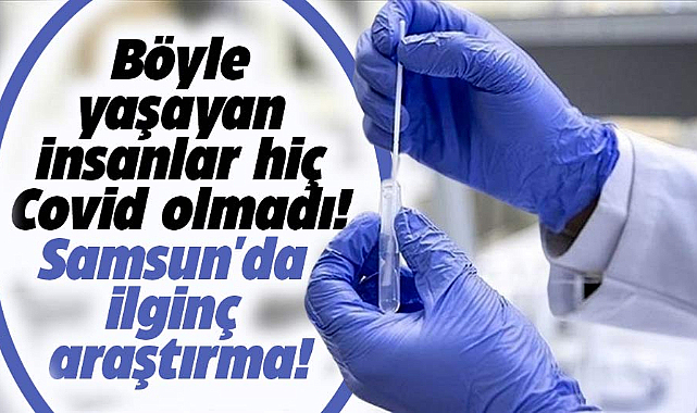 Samsun'da ilginç araştırma! Samsun'da böyle yaşayan insanlar Covid olmadı!