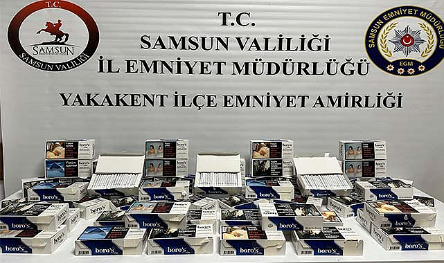 Samsun'da kaçan şüphelinin aracında 10 bin makaron ele geçirildi!