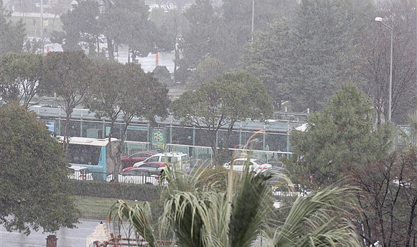 Samsun’da kar yağdı