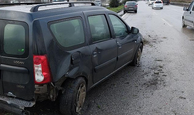 Samsun'da maddi hasarlı kaza