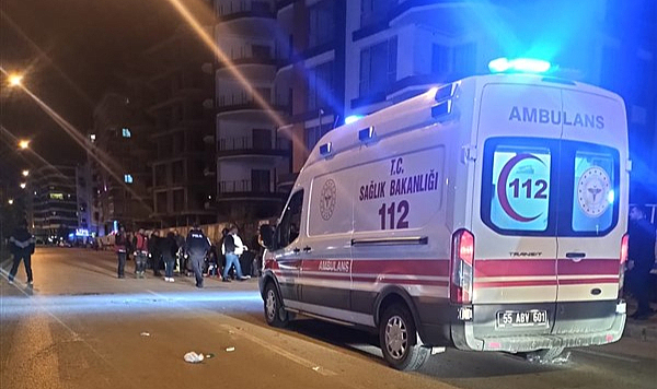 Samsun'da motosikletin çarptığı kadın ağır yaralandı