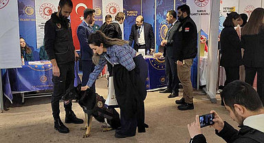 Samsun'da narkotik köpeği Bogar tanıtıldı