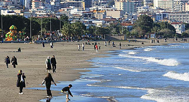 Samsun'da ocak ayında sıradışı güneş keyfi