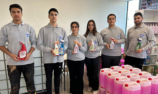 Samsun'da öğrencilerden hijyen malzemeleri üreterek 7,5 milyon TL ciro!