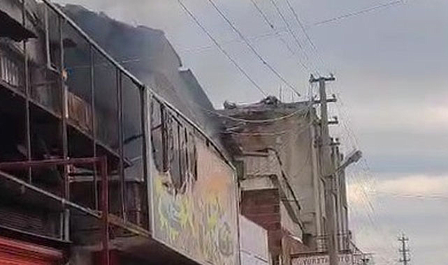 Samsun'da sanayide yangın