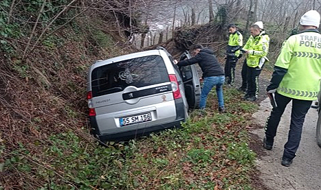Samsun'da trafik kazasında 3 kişi yaralandı