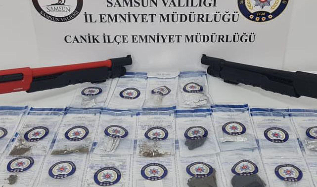 Samsun'da uyuşturucu baskını: 5 gözaltı