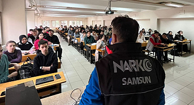Samsun'da uyuşturucuyla mücadele: 920 kişi bilinçlendirildi
