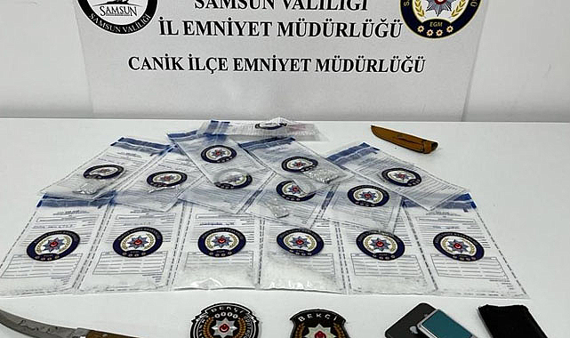 Samsun'da uyuşturucuyla yakalanan 3 kişiye gözaltı!