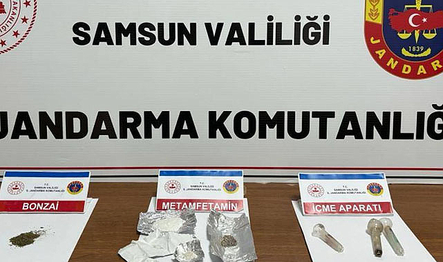 Samsun’da uyuşturucuyla yakalanan 3 kişi gözaltında