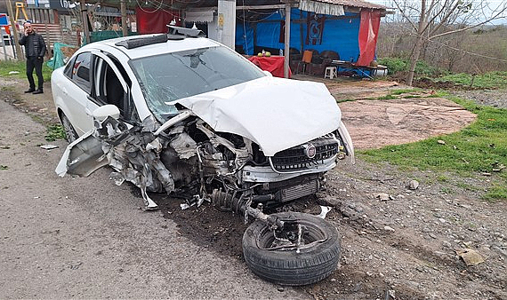 Samsun'daki trafik kazasında 1 kişi yaralandı