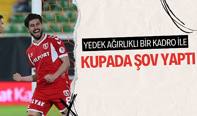 Samsunspor Türkiye Kupası'nda Alanyaspor'u devirdi