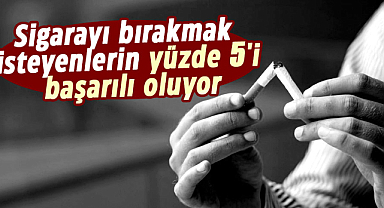Sigarayı bırakmak isteyenlerin yüzde 5'i başarılı oluyor