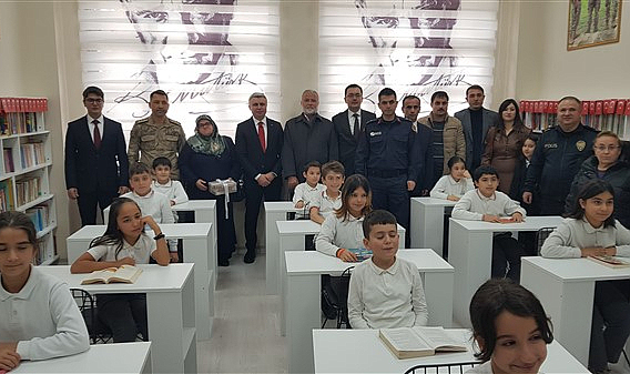 Silah arkadaşları Samsunlu şehit adına kütüphane kurdu