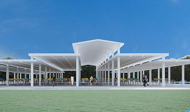 Terme'de pazarcı esnafı artık yaz-kış rahat edecek