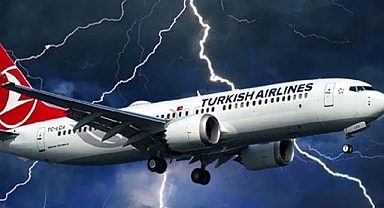 THY uçağına yıldırım isabet etti