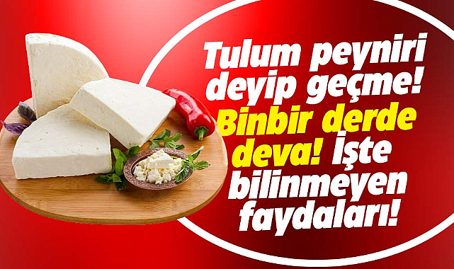 Tulum peyniri deyip geçme! Binbir derde deva! İşte faydaları