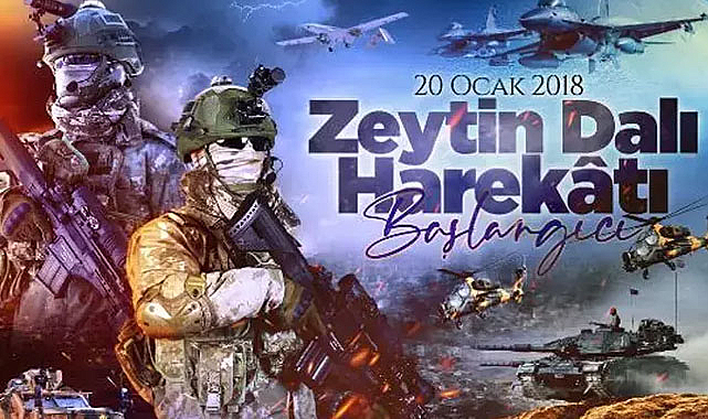 'Zeytin Dalı Harekatı' paylaşımı
