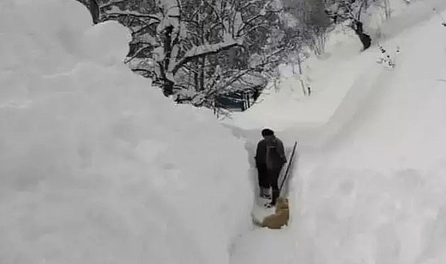 Artvin'de son 20 yılın 'kar' rekoru