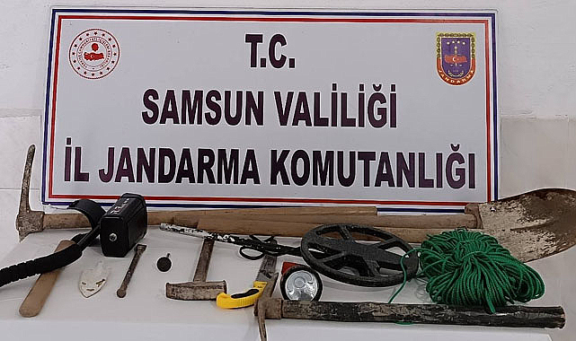 Bafra’da define avcıları suçüstü yakalandı