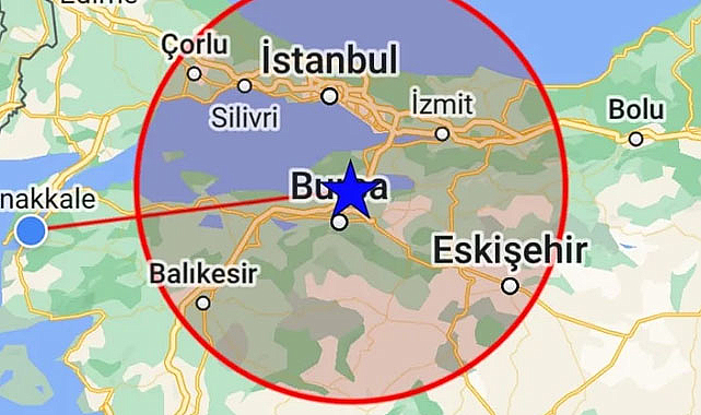 Bursa'da deprem