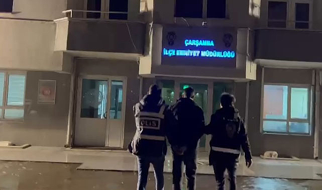 Çarşamba’da hükümlü hırsız yakayı ele verdi