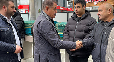 Cemil Deveci, Burhan Kömpe'nin cenaze törenine katıldı