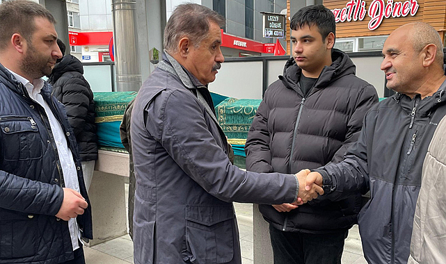 Cemil Deveci, Burhan Kömpe'nin cenaze törenine katıldı